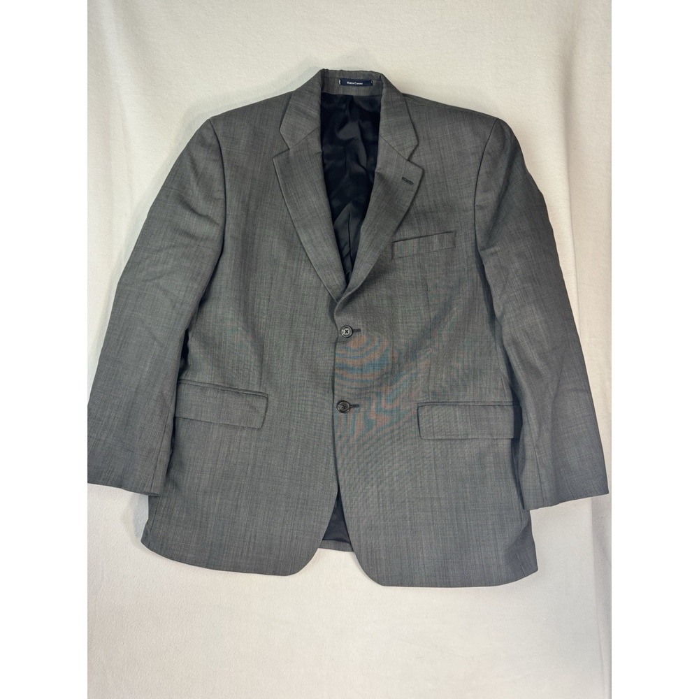 Lauren Ralph Lauren Men's Sport Coat Blazer Two Button Gray Striped Wool 44R